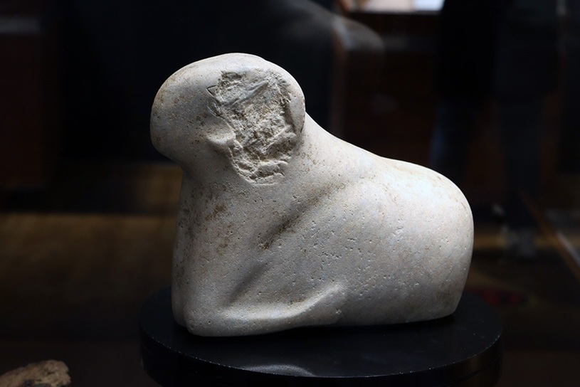 تصاویری از کشف قوچ سنگی ۴۵۰۰ ساله در زابل برای علاقمندان به باستانشناسی